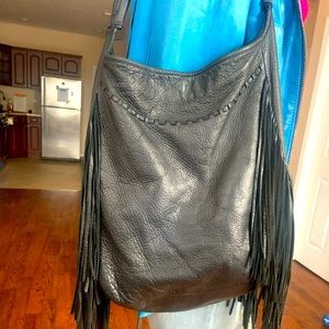 Margot leather fringe bag - black 👛 👜 💼